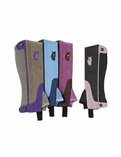 Demi Chaps - Tough-1 Enfant Daim Synthétique (Taille S / Moyen Ou Grand/XL )