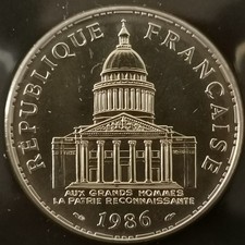 100 FRANCS 1986 FDC ARGENT