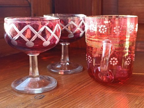 Verres teintés ciselés - verres, teintés,