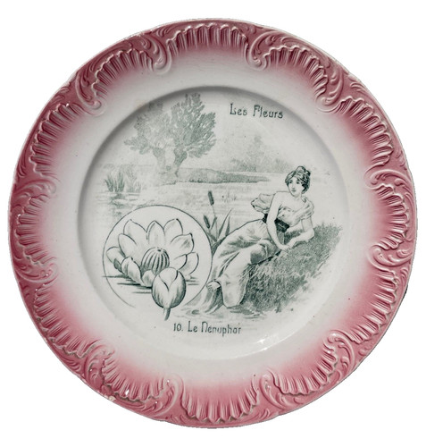 Assiette digoin sarreguemines - assiette,