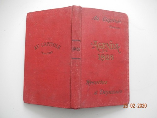 Rare agenda 1928 magasin - rare,