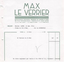 75 PARIS fondeur MAX LE