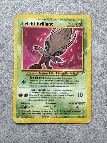 Carte pokémon celebi - carte,