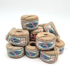 Anciennes bobines fils lin (x15) et chanvre  (x2) - A61