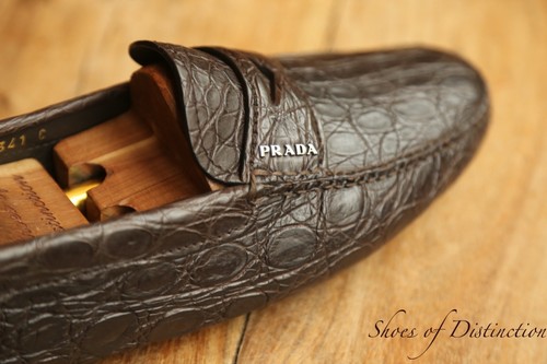 Mocassins prada marron cuir - prada,