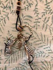 collier cuir et charm's