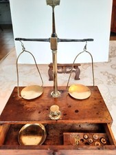 ancien trebuchet de bijoutier fin19e