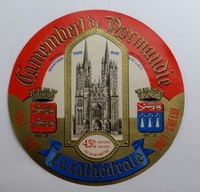 Etiquette ancienne camembert