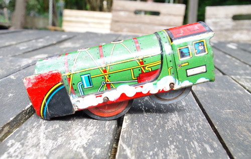 Locomotive vapeur tôle - locomotive, a