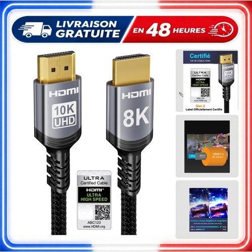 Câble hdmi gbps - 2.1, 48