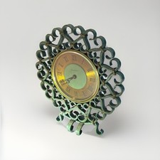 Gilbert POILLERAT pour JAEGER LeCOULTRE. Circa 1950 Pendule en fer forgé