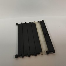 VINTAGE pièces lego rideau noir  pour garage police pompier   en l état )