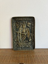 Vide Poche en Bronze signé Max LEVERRIER la Nef Jacques Coeur Navire Bateau