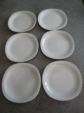 6 ASSIETTES PORCELAINE BLANCHE