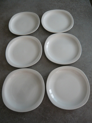 Assiettes porcelaine blanche - assiettes,