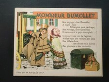ANCIENNE CHROMO ALCOOL MENTHE RICQLES - MONSIEUR DUMOULLET .