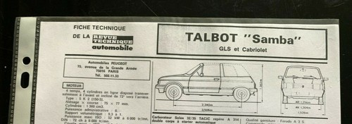 Fiche technique a - 8)fiche, r.t.a