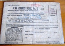 VINTAGE  NO 3 WAR RATION BOOK