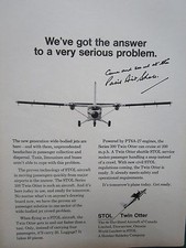 5/1971 PUB DE HAVILLAND CANADA AVION STOL TWIN OTTER AIRCRAFT ORIGINAL AD
