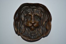 ANCIEN VIDE POCHE EN BRONZE FORME DE TETE DE CHIEN