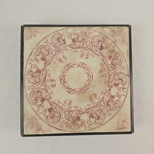 Dessous De Plat En Faïence Ancienne Décor Fleuri