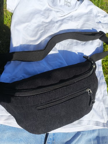 Sac banane velours côtelé - côtelé,