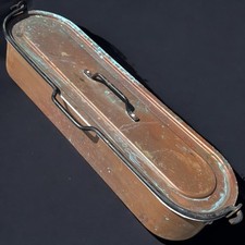 Poissonnière jardinière en cuivre ancien – déco vintage cuisine ou jardin