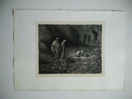 Gravure ancienne gustave doré - ancienne,