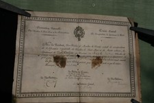 vieux papier document ordre Saint Louis 1816 de Kock.