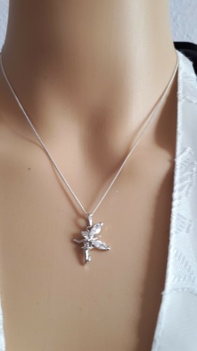 Collier fin fee - fin, argent