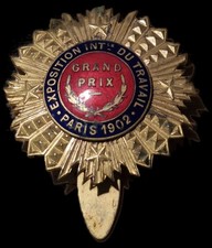 Medaille Exposition Internationale Du Travail Paris 1902 Grand Prix