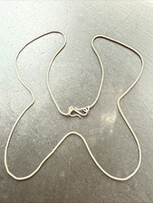 Très Beau Collier Chaîne En Argent Massif 925 Maille Art Nouveau deco ethnique 