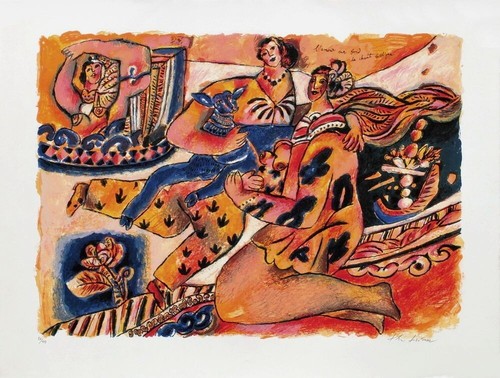 Théo tobiasse lithographie - tobiasse,