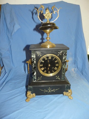 Pendule marbre napoléon - napoléon, iii
