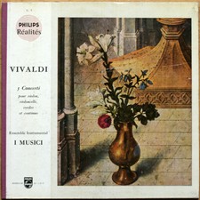 VIVALDI • 5 CONCERTI • I MUSICI • LP • VG+/EX+ • PHILIPS REALITES C. 7