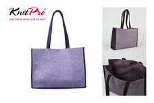 KnitPro Snug : Sac, Violet Tweed 12 x 40 x 29cm