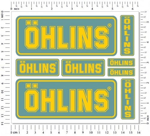 Ohlins fork shock - fork, stickers