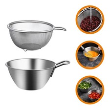  Passoir Bassine Inox Passoire En Acier Inoxydable Panier Alimentaire
