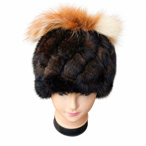Chapeau fourrure vison - chapeau, de