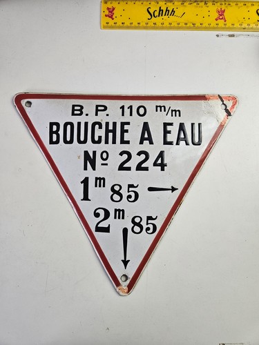 Ancienne plaque emaillée pour - emaillée,