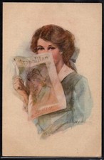 AZ074 ART DECO BEAUTIFUL LADY WOMAN MAGAZINE METROPOLITAN GLAMOUR