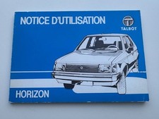 TALBOT HORIZON  Notice