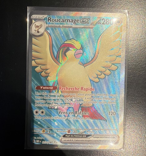 Carte pokemon roucarnage ex - carte,