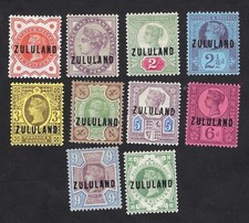 ZOULOULAND: Yv 1/10 (SG 1/10) 1888, neufs *, MINT *, VF, Très Beaux