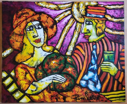 Huile sur toile du - toile, cm)