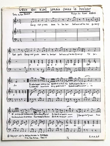 Partition sheet music - , michel