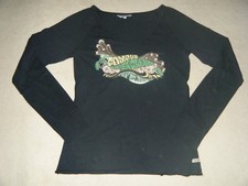 T-Shirt Manches Longues Noir/Vert Pepe Jeans - Taille S