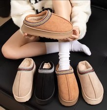 Pantoufles En Peluches D’hiver Intérieur Extérieur, Hiver Mode