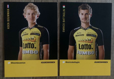 CYCLISME carte wielerkaart Koen BOUWMAN + Enrico BATTAGLIN (Lotto Jumbo)