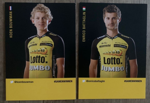 Cyclisme carte wielerkaart - carte,